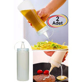Oil and sauce bottle - Clear white